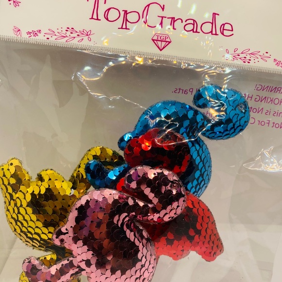 ORNAMENTS FLAMINGOS 🦩 SEQUINS!!!  4 TOTAL - Picture 8 of 14